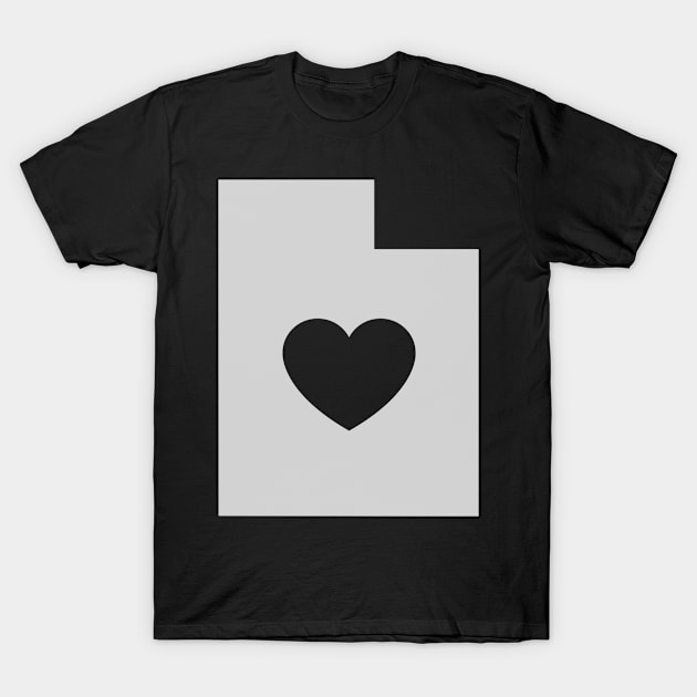 Utah Love Heart T-Shirt by helloshirts